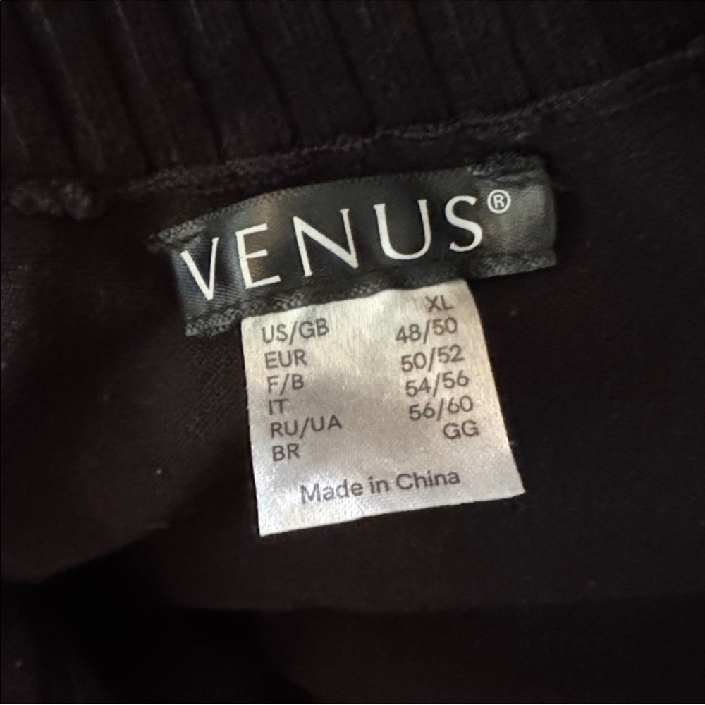 2000s Venus Drop Waist Micro Pleat Turtle Neck Grommets Tie Sweater Dress XL - Picture 4 of 16